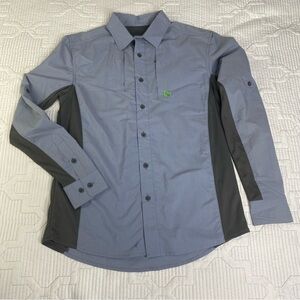 KAST Extreme Fishing Gear Recon Guide Gray Steel Long Sleeve Quick Dry Med NWT